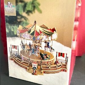 Vintage 1997 Mr. Christmas “Holiday Around The Carousel” Collectible – Musical A
